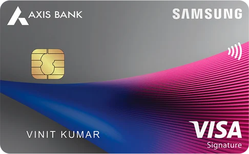Axis Bank Samsung Axis Bank credit card